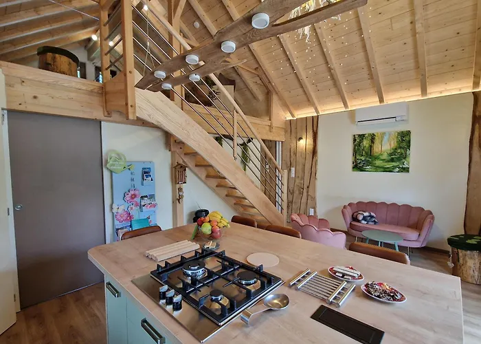 בית נופש Ecoresponsable Le Ptit Nid Sous Le Chene